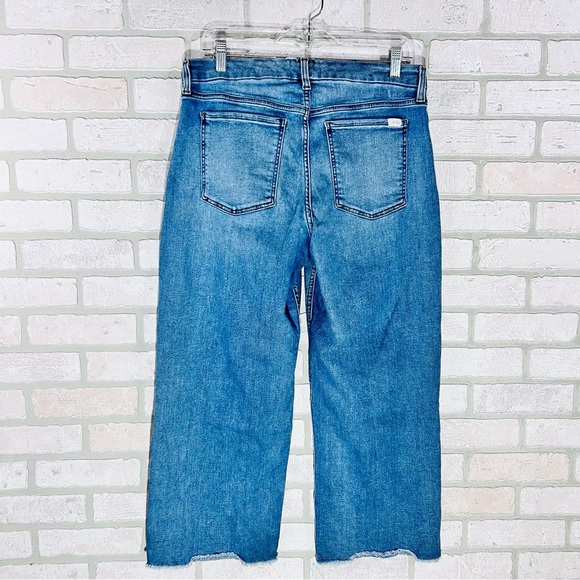 Jen7 Cropped Wide Leg High Waist Jeans Size 12 - Picture 7 of 10